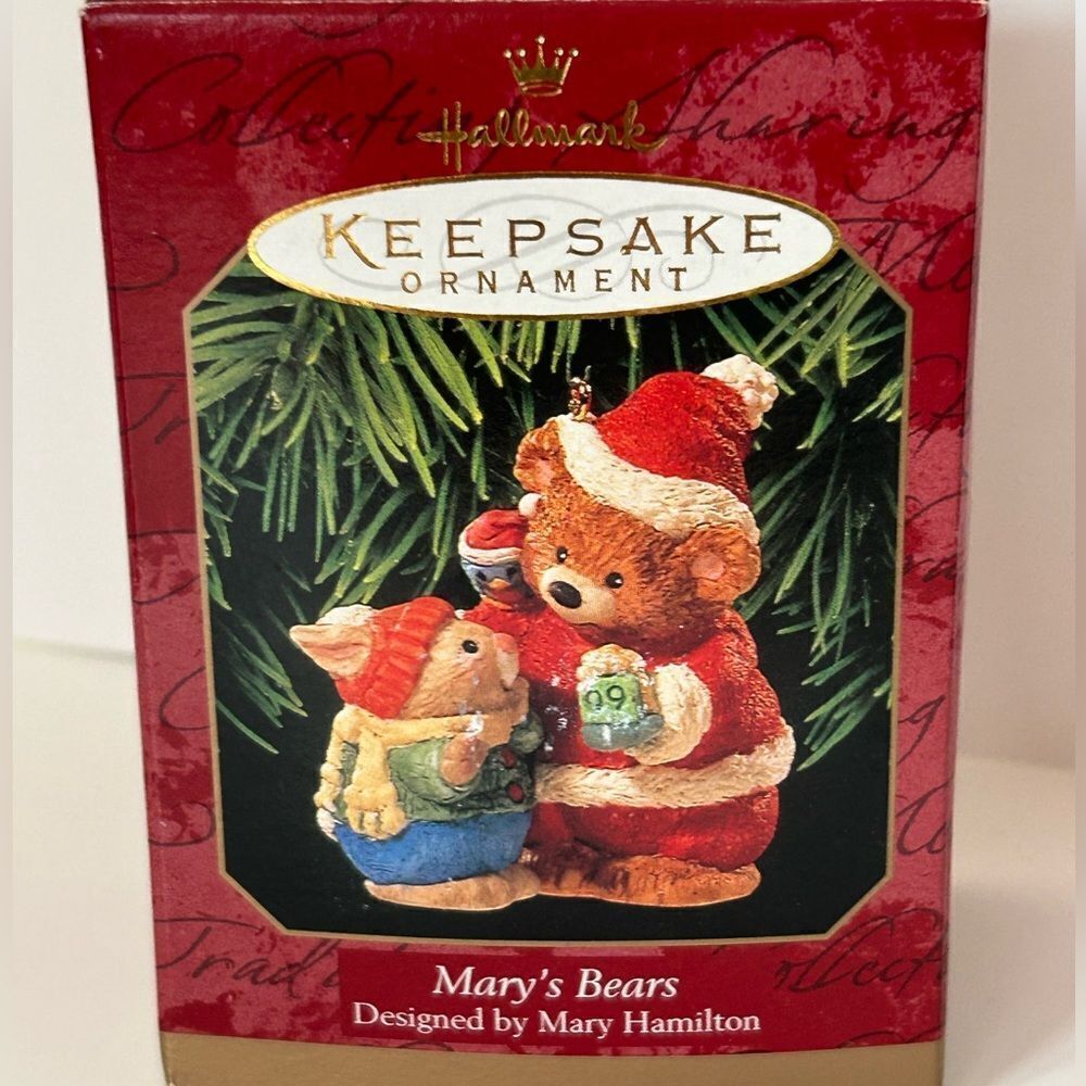HALLMARK KEEPSAKE ORNAMENT Mary’s Bears 1999 vintage NIB - Picture 3 of 6